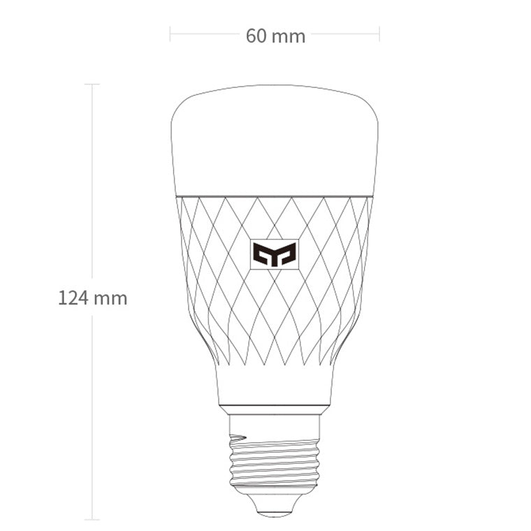 DS PB Yeelight 1S WiFi LED White Dimmable Smart Light Bulb E27