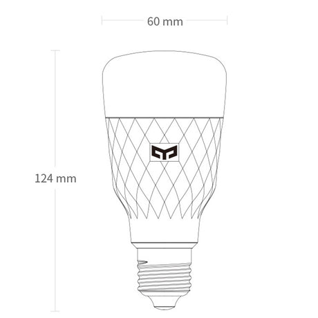 DS PB Yeelight 1S WiFi LED White Dimmable Smart Light Bulb E27