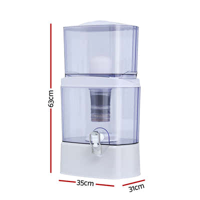 DS NA  Benchtop Water Filter 24L Gravity Multi-Stage BPA-Free Home Camping