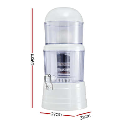 DS NA Benchtop Water Filter 14L Gravity Multi-Stage BPA-Free Home Camping