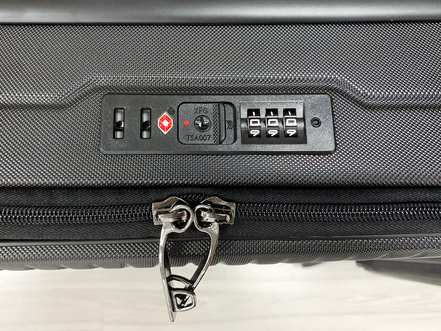 Luggage Set 3pcs front open black