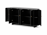 Black Buffet Cabinet - 160 cm