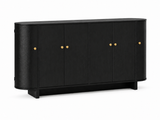 Black Buffet Cabinet - 160 cm