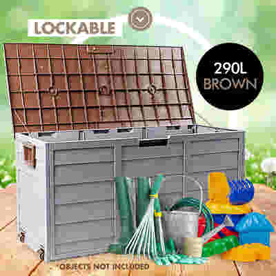 Outdoor Storage Box 290L - Brown