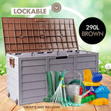 Outdoor Storage Box 290L - Brown