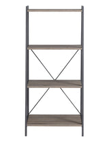 Metal Frame Desk and Bookcase Set