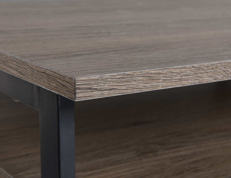 Metal Frame Desk and Bookcase Set