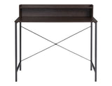 Metal Desk with Shelf Walnut