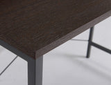 Metal Desk with Shelf Walnut