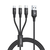 DS PB Unitek C14049BK 1.2m USB 3-in-1 Charge Cable