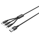 DS PB Unitek C14049BK 1.2m USB 3-in-1 Charge Cable