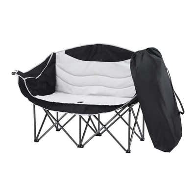 DS NA Weisshorn Camping Chair Double Folding Moon Chair Portable Seat 240KG