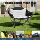 DS NA Weisshorn Camping Chair Double Folding Moon Chair Portable Seat 240KG