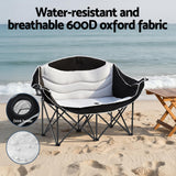 DS NA Weisshorn Camping Chair Double Folding Moon Chair Portable Seat 240KG