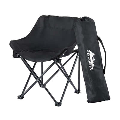 DS NA Weisshorn Folding Camping Chair Portable Seat Weight Capacity 120KG Black