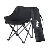 DS NA Weisshorn Folding Camping Chair Portable Seat Weight Capacity 120KG Black