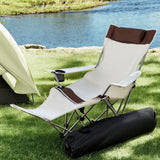 Camping Chair Reclining Adjustable Portable Outdoor Folding Lightweigh
