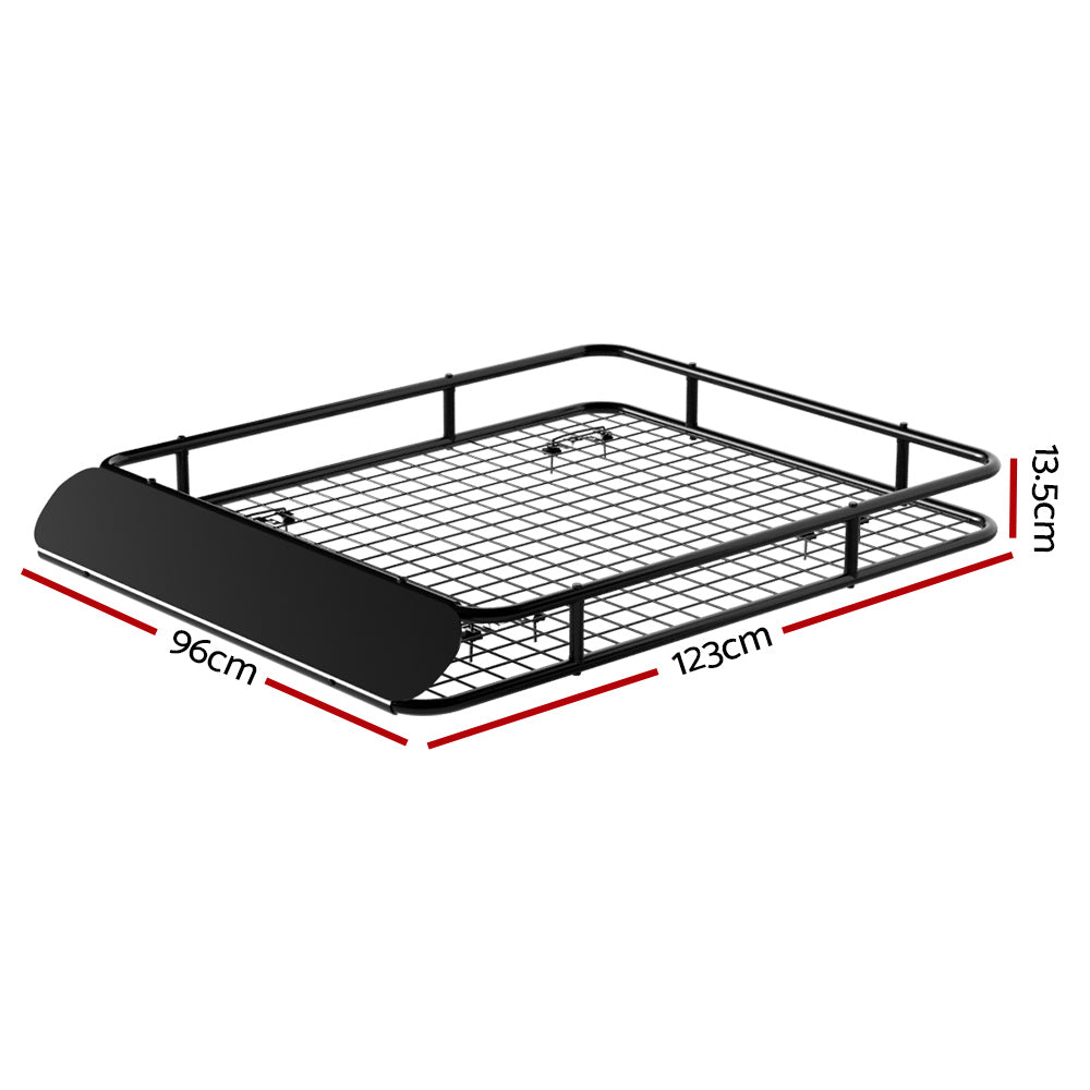 Giantz Universal Car Roof Rack Basket Luggage Vehicle Cargo Carrier 123cm