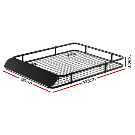 Giantz Universal Car Roof Rack Basket Luggage Vehicle Cargo Carrier 123cm