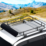 Giantz Universal Car Roof Rack Basket Luggage Vehicle Cargo Carrier 123cm