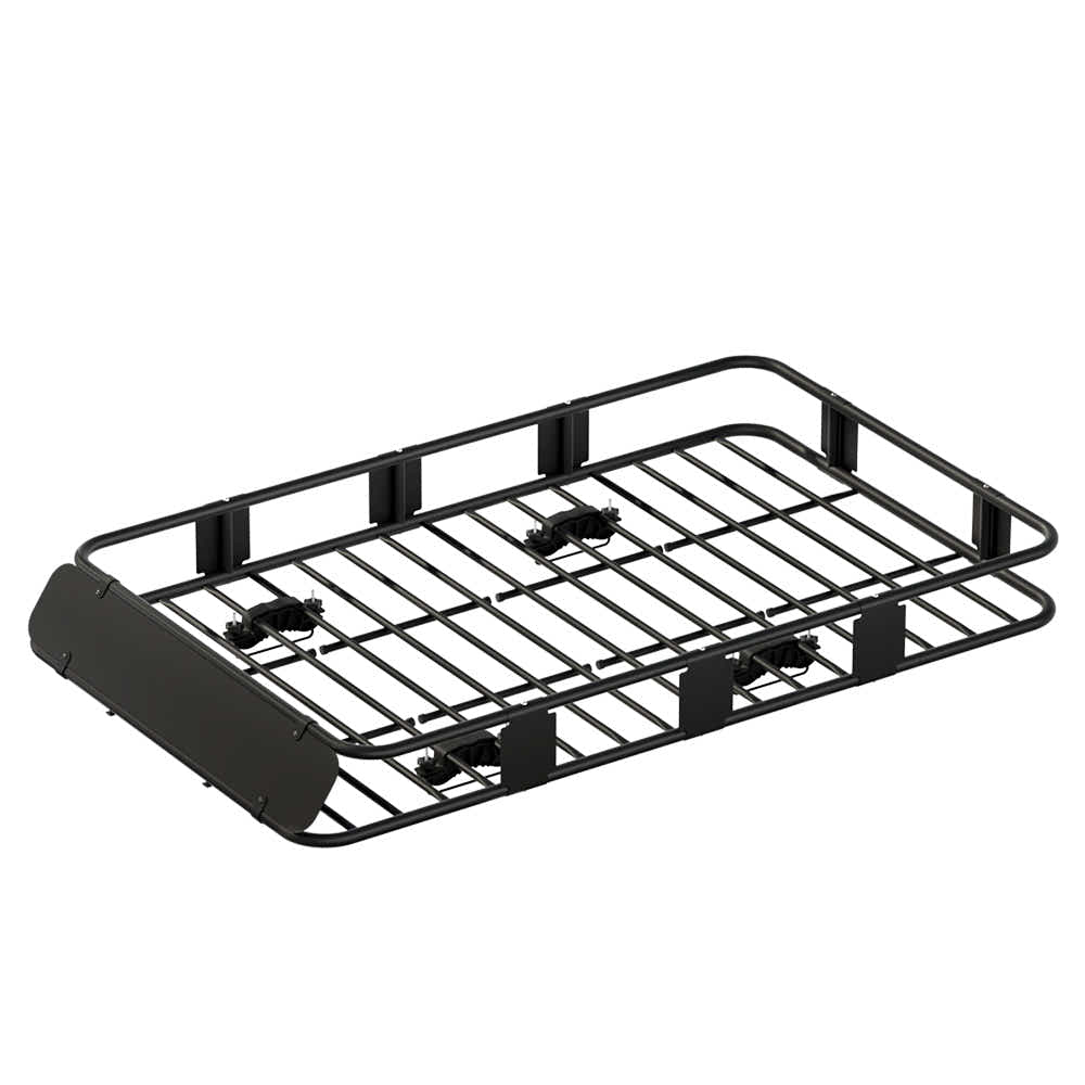 DS NA Universal Car Roof Rack Basket Luggage Vehicle Cargo Carrier 160cm Black