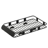 DS NA Universal Car Roof Rack Basket Luggage Vehicle Cargo Carrier 160cm Black
