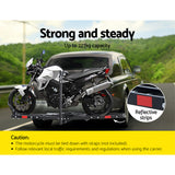 Giantz Motorcycle Motorbike Carrier Rack Ramp 2"Towbar Adjustable Height Black