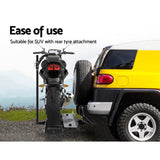 Giantz Motorcycle Motorbike Carrier Rack Ramp 2"Towbar Adjustable Height Black