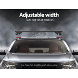 Universal Car Roof Racks Pod Aluminium Cross Bars Adjustable 108cm Black