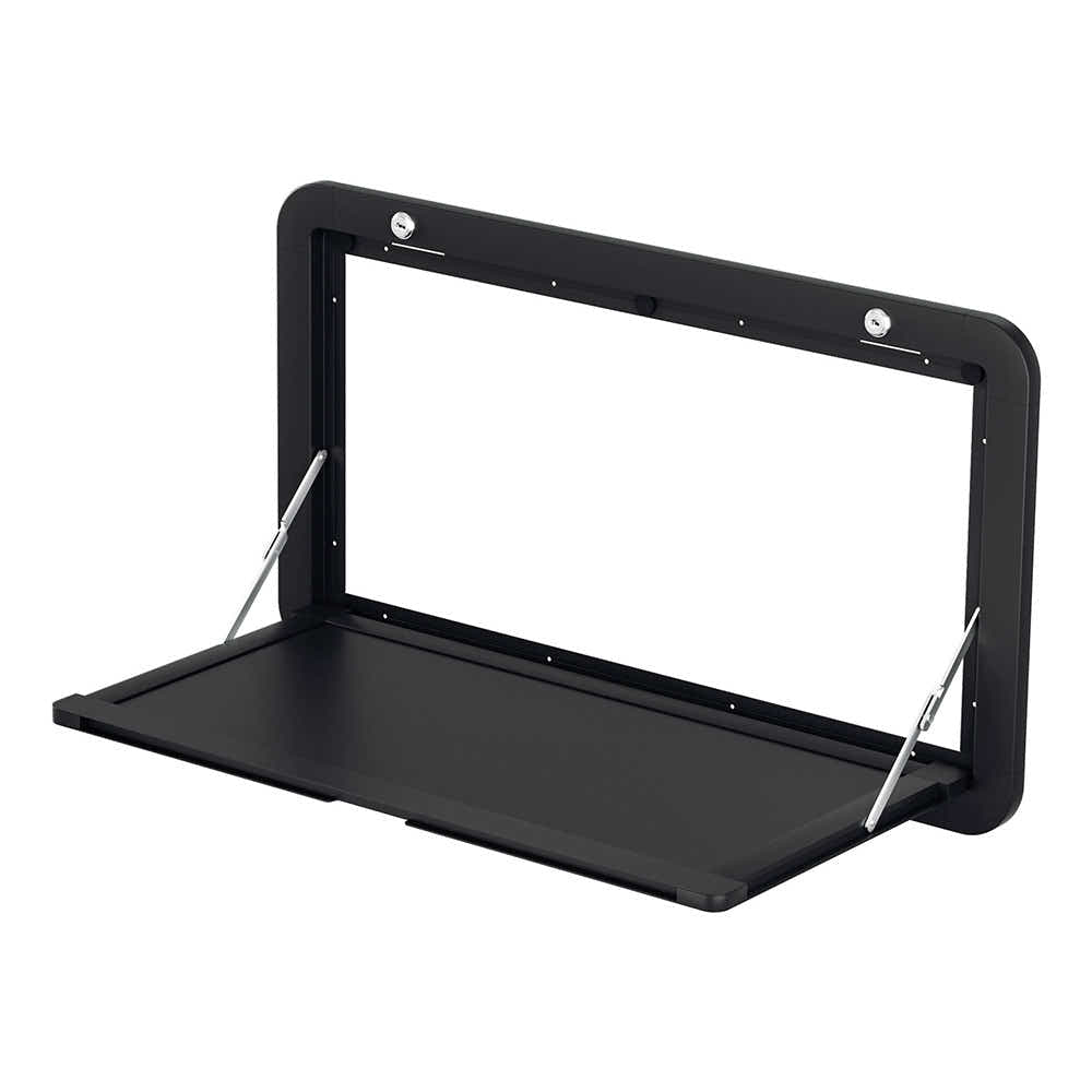 DS NA Weisshorn Caravan Table 800 x 450mm Folding Lockable Black