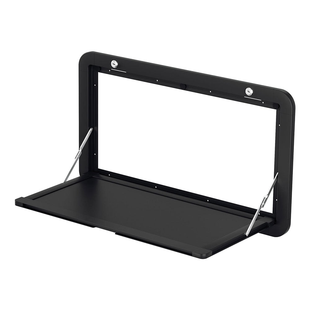 DS NA Weisshorn Caravan Table 800 x 450mm Folding Lockable Black