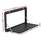 DS NA Weisshorn Caravan Table 800 x 450mm Folding Lockable Black