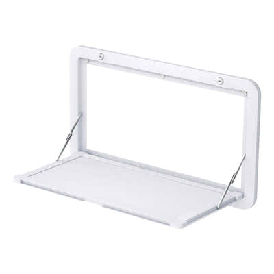 DS NA Weisshorn Caravan Table 800 x 450mm Folding Lockable White