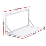 DS NA Weisshorn Caravan Table 800 x 450mm Folding Lockable White