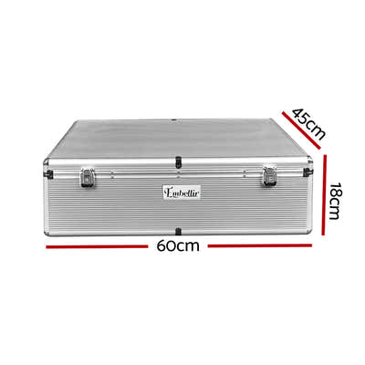 DS NA Embellir CD Case Storage Box 1000 Discs Aluminium Case DVD Folders