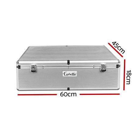 DS NA Embellir CD Case Storage Box 1000 Discs Aluminium Case DVD Folders