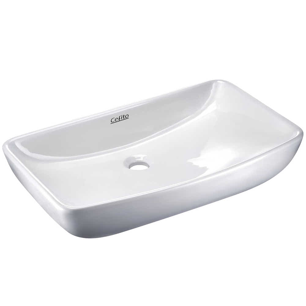 DS NA Cefito Bathroom Basin Ceramic Vanity Sink Hand Wash Bowl 60x38cm