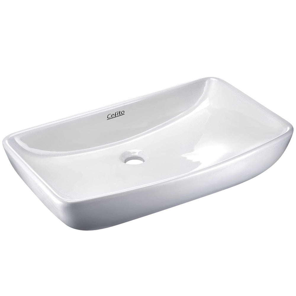 DS NA Cefito Bathroom Basin Ceramic Vanity Sink Hand Wash Bowl 60x38cm