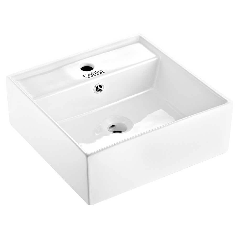 DS NA Cefito Bathroom Basin Ceramic Vanity Sink Hand Wash Bowl 41x41cm