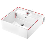 DS NA Cefito Bathroom Basin Ceramic Vanity Sink Hand Wash Bowl 41x41cm