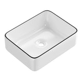 DS NA Bathroom Basin Ceramic Vanity Sink Hand Wash Bowl Above Counter 48x37cm