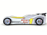 Extreme Racing Car Bed White