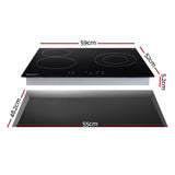 DS NA Electric Ceramic Cooktop 60cm  4 Burner Hob Touch Control 5200W