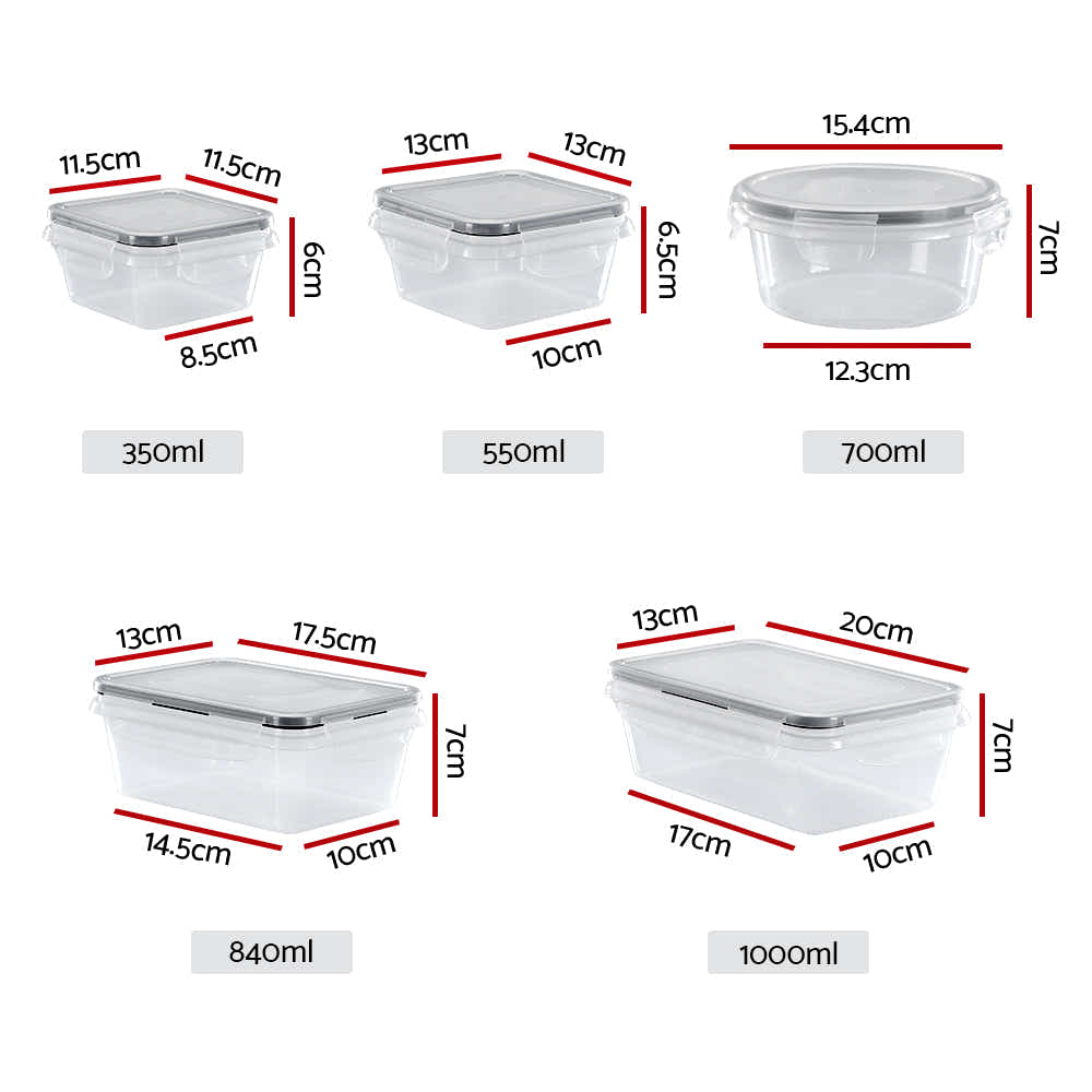 DS NA 5-Star Chef Cereal Dispenser Food Storage Container 16PCS