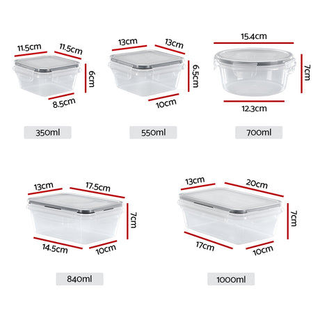 DS NA 5-Star Chef Cereal Dispenser Food Storage Container 16PCS