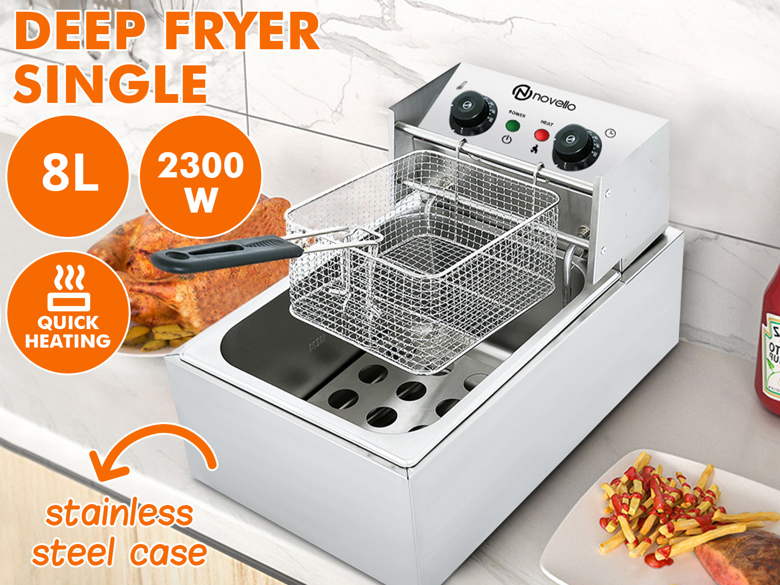 Deep Fryer Single 8L