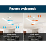 DS NA 64'' DC Motor Ceiling Fan With Light LED Remote Control Fans 3 Blades