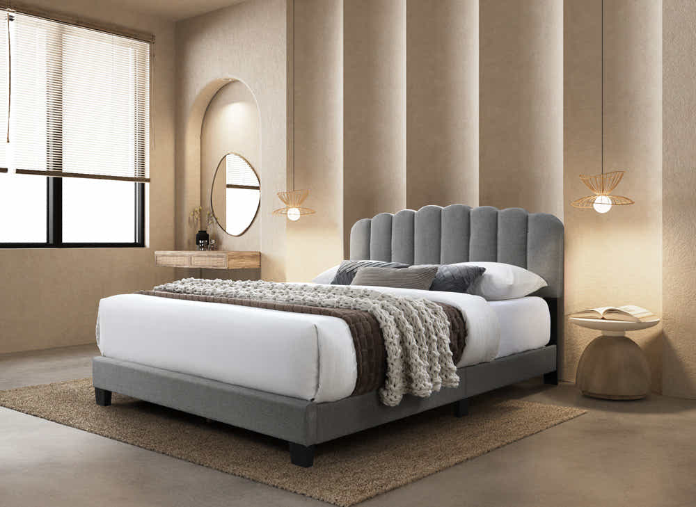 Innogen Bed Frame Grey - Double