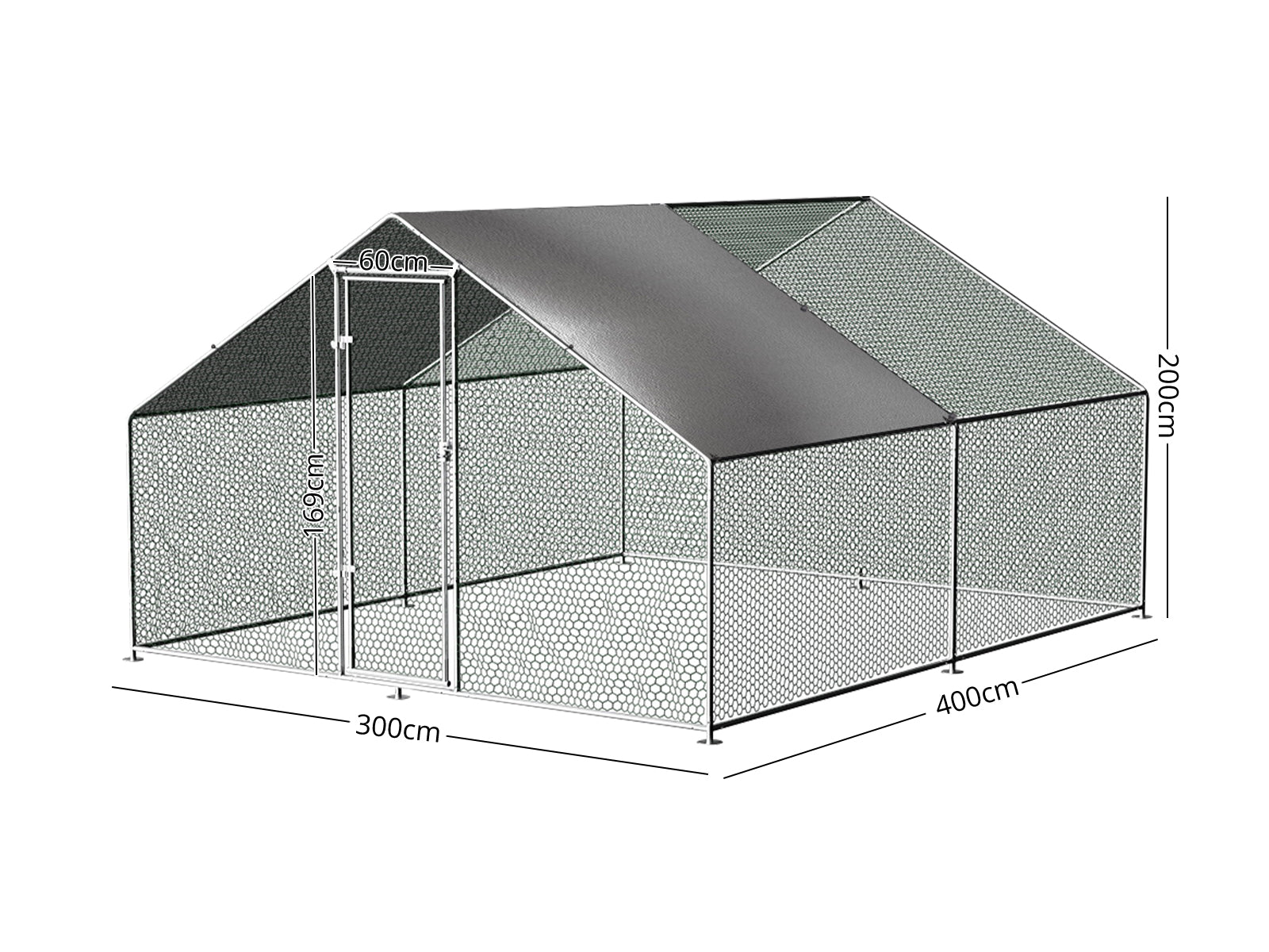 Chicken coop 25mm 3x4x2m