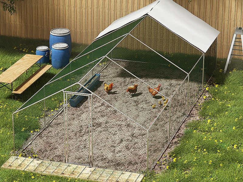 DS 25mm Steel Chicken Coop - 3m x 8m x 2m